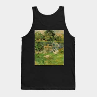 girl in a boat with geese - Berthe Morisot Tank Top